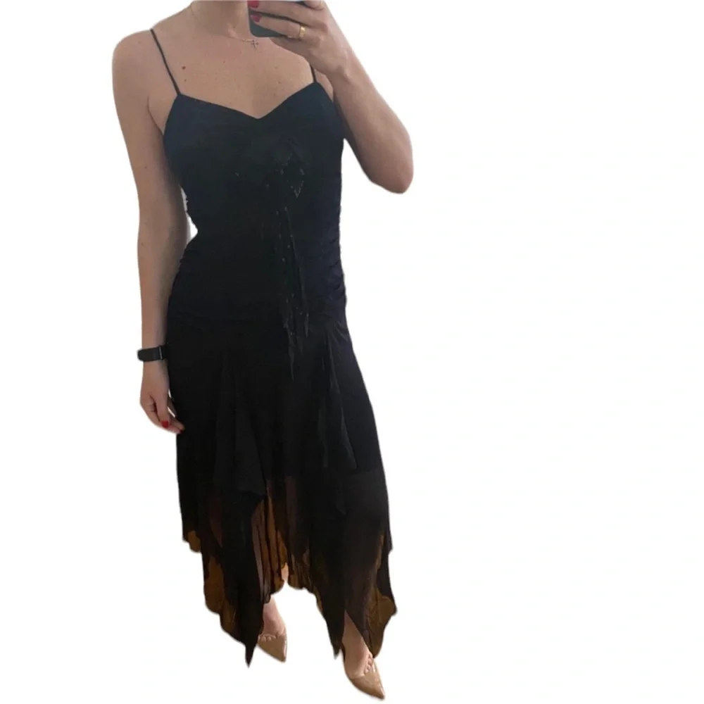 jovani black cocktail dress Jovani 04225 Size 0, 4 Black Cocktail Dress Sheer Crystals, 0 / Black main image 0